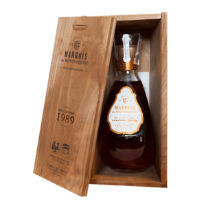 Armagnac Marquis Millésime 1989 armaňak v drevenej krabici