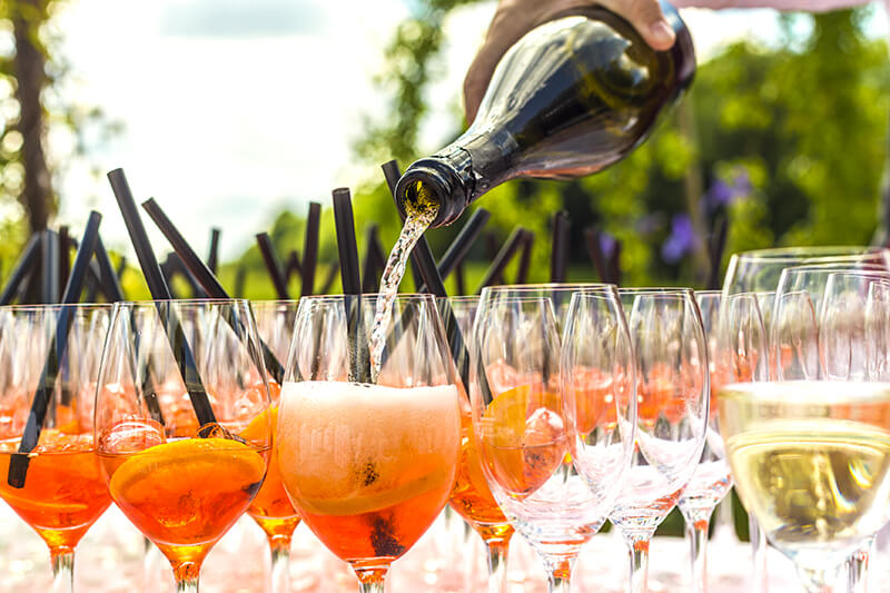 Prosecco vytvorte si drink Aperol Spritz