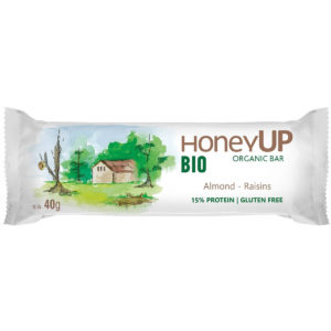 BIO HONEYUP BAR ALMOND medové energicke tycinky