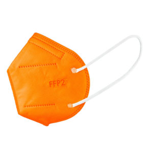 oranzovy respirator ffp2 farebny