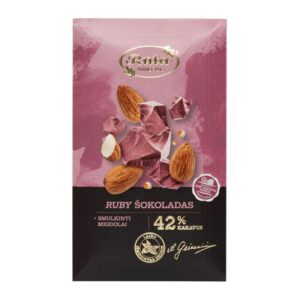 RUTA Rubínová čokoláda s mandľami 1